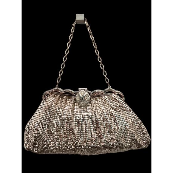 Gorgeous VTG Whiting & Davis Silver Mesh Bags Set - Purse And Coin Purse - Picture 1 of 10